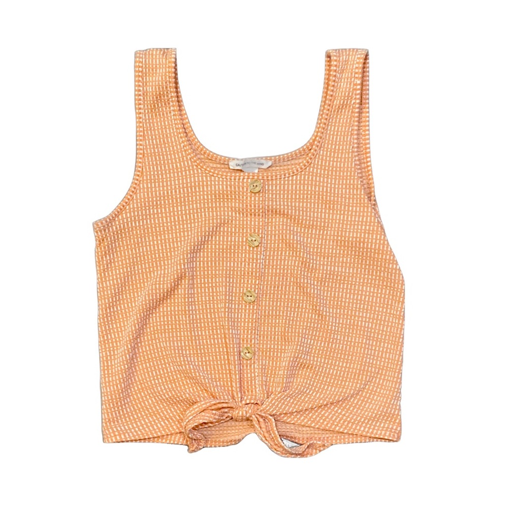 Caution To The Wind Twist Tie Top